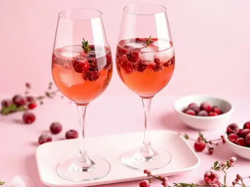 Zwei Gläser Lillet mit Beeren und Eis. Erfrischend und fruchtig, so wie Lillet schmeckt.