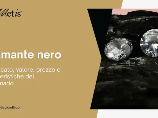 Il **diamante nero** carbonado, con il suo fascino unico, è al centro di questa immagine.