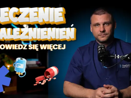 Leczenie uzależnień: dowiedz się, jak wyjść z alkoholizmu. Wizerunek lekarza i symbol medyczny.