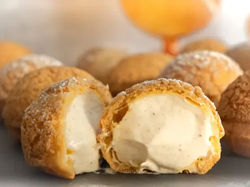 Choux à la crème, la recette de maman. Une pâte légère et une crème onctueuse, un délice pour les papilles.