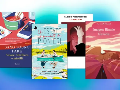 Copertine di libri, tra cui "Amore, Marlboro e mirtilli" e "Nevada", perfetti libri gay da leggere per esplorare storie intense.