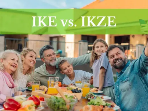 Rodzina na obiedzie na świeżym powietrzu, robiąca selfie. Czy to IKE czy IKZE?