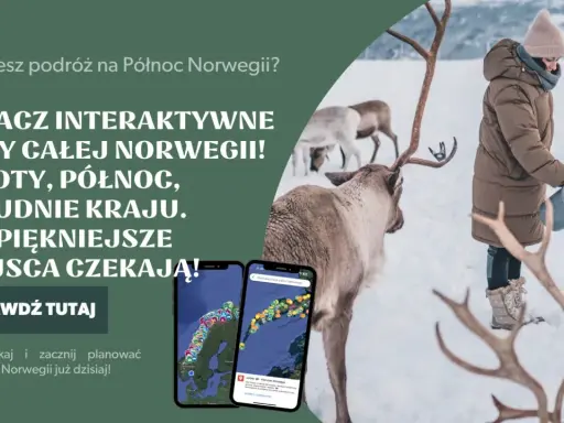 Zima w Norwegii: dziewczynka karmi renifery na tle śnieżnego krajobrazu. Planuj podróż po najpiękniejszych miejscach!