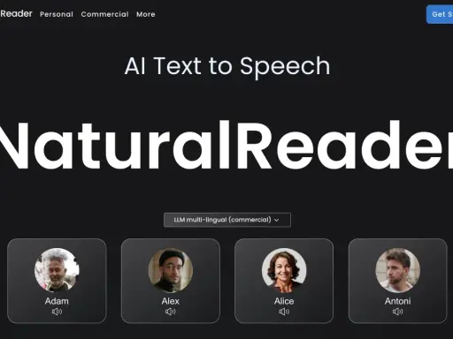 Voci AI di Natural Reader: Adam, Alex, Alice e Antoni, pronti a dare vita ai tuoi testi con un natural reader italiano.