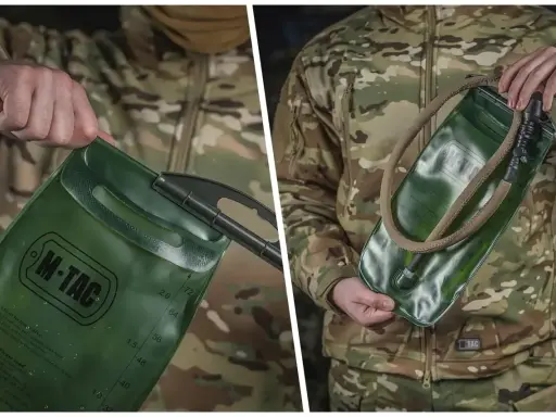 Wkład hydracyjny M-Tac z rurką, gotowy do akcji. Idealny na wyprawy.
