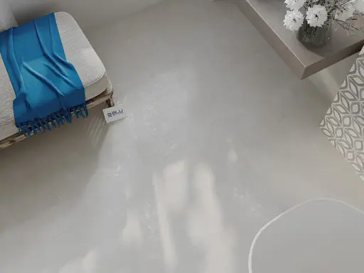 Nowa podłoga z płytek 60x60 prezentuje się elegancko. Zobacz, jak układać płytki 60x60 na podłodze, by uzyskać taki efekt.