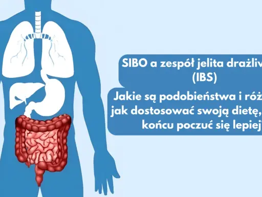 Sylwetka człowieka z widocznymi płucami, żołądkiem i jelitami.