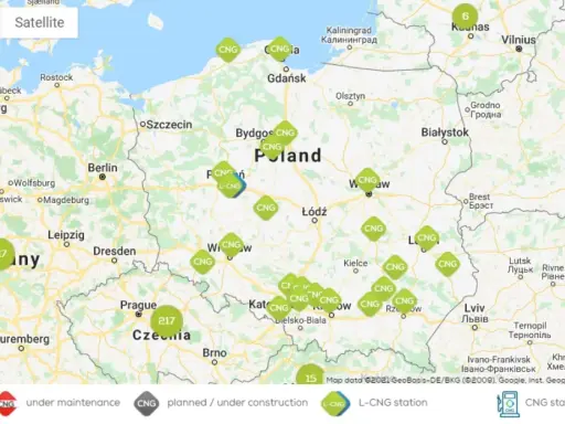 Stacje CNG w Polsce: Znajdź najbliższą! Mapa, lista, porady.