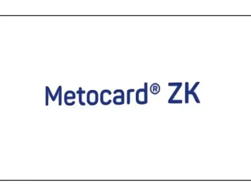 Logo Metocard ZK na białym tle.