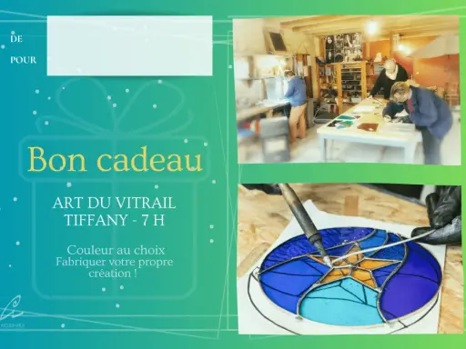 Atelier de vitrail Tiffany : l'initiation à l'art de créer sa propre pièce. Apprentissage de la technique Tiffany.