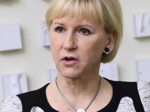Margot Wallström, Sveriges utrikesminister, talar om relationen mellan Sverige och Israel.