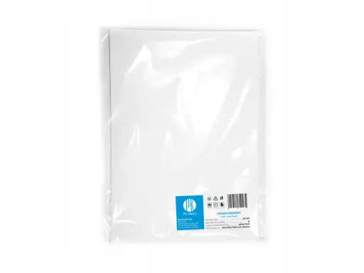 Biały papier kreda w opakowaniu, idealny do druku. Format A4/A3, gramatura 100g.