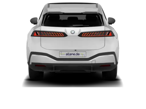 Weißes SUV mit markanten Rückleuchten und dem BMW-Logo. Ein Fahrzeug, das Potenzial für limitierte Autos mit Wertsteigerung hat.