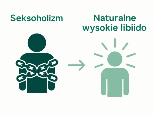 Seksoholizm to kajdany, naturalne wysokie libido to wolność. Kto to nimfoman? Osoba zniewolona przez popęd.