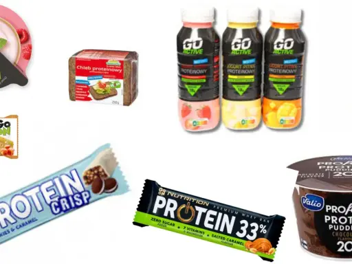 Produkty proteinowe dla kogo? Dla aktywnych, sportowców i dbających o dietę. Jogurty, batony, serki, napoje.