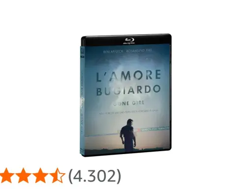 Copertina Blu-ray "L'amore bugiardo" (Gone Girl). La trama completa del film, con Ben Affleck e Rosamund Pike, svela verità sconvolgenti.