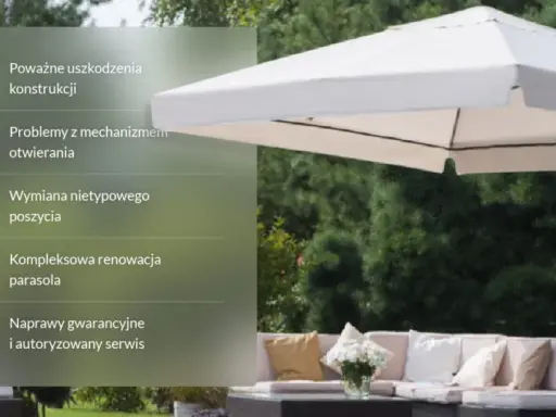 Naprawa parasola ogrodowego: Sklej poszycie i stelaż jak ekspert