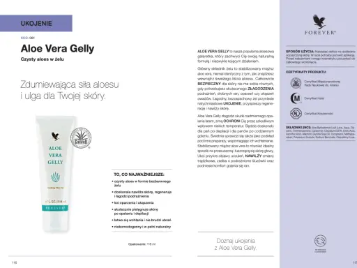 Aloe Vera Gelly Forever – kojący żel z aloesu dla Twojej skóry. Idealny na podrażnienia, oparzenia i po depilacji.