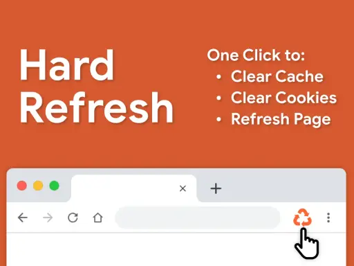 Jak odświeżyć stronę internetową? Ikona "Hard Refresh" pozwala wyczyścić pamięć podręczną i ciasteczka jednym kliknięciem.