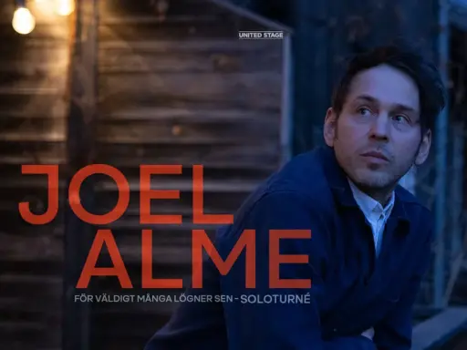 Joel Alme i Stockholm, en artist redo för sin soloturné "För väldigt många lögner sen".