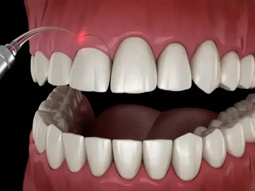 Zabieg gingiwektomii laserem: precyzyjne modelowanie dziąseł dla pięknego uśmiechu.