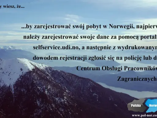 Wzór formularza S1: rejestracja pobytu w Norwegii wymaga wypełnienia danych na selfservice.udi.no, a potem zgłoszenia na policji lub w Centrum Obsługi Pracowników Zagranicznych.