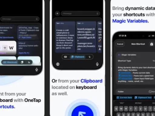 OneTap Shortcuts to najlepsze aplikacje na iPhone, które ułatwiają pracę z tekstem i skrótami bezpośrednio z klawiatury.