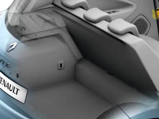 Maletero del Renault Zoe, listo para cargar tus compras o equipaje.