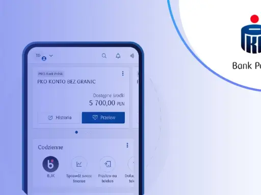 Aplikacja PKO Bank Polski pokazuje saldo konta. Sprawdź, jak sprawdzić, czy komornik zajął konto PKO, przeglądając historię transakcji.