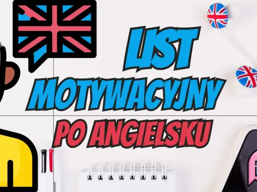Tworzenie list motywacyjny po angielsku? Ikona mężczyzny, flaga UK i słuchawki sugerują naukę języka.