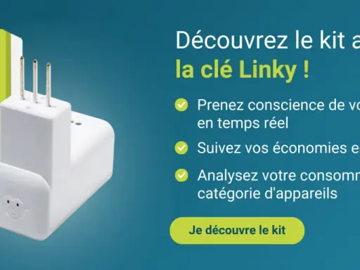 Kit Linky pour une consommation instantanée maîtrisée. Visualisez votre consommation en temps réel, suivez vos économies et analysez l'usage par appareil.