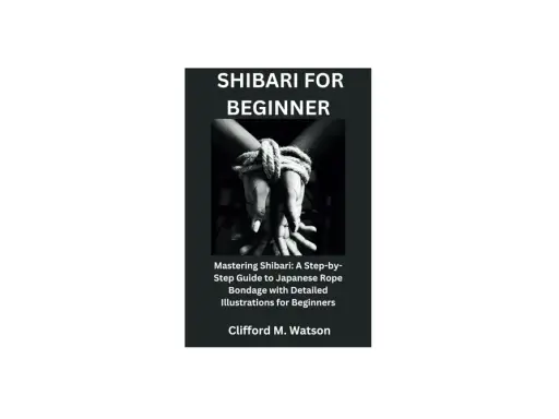 Okładka książki "Shibari for Beginner" z rękami związanymi liną. Podstawy shibari dla początkujących.