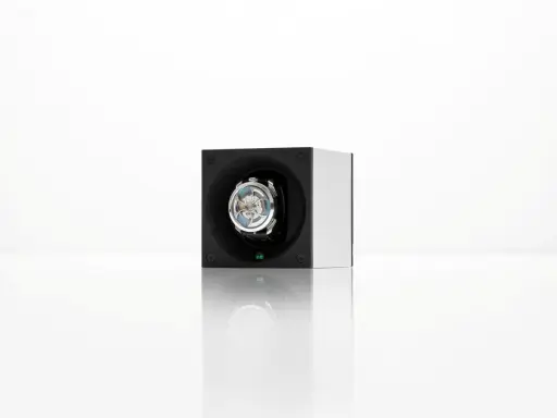 Caricatore automatico per orologi con movimento a vista. Scopri come caricare orologio automatico con questo elegante accessorio.