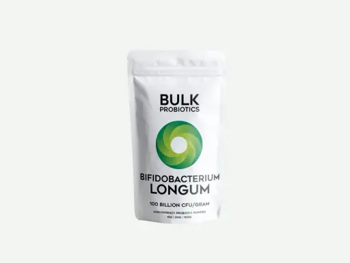 Proszę, oto jaki probiotyk przed wyjazdem do Egiptu: opakowanie Bifidobacterium Longum 100 miliardów CFU/gram.