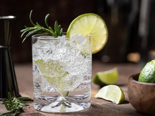 Erfrischender Gin Tonic mit Limette und Rosmarin. Ein fruchtig-herbes Rezept, das Lust auf mehr macht.