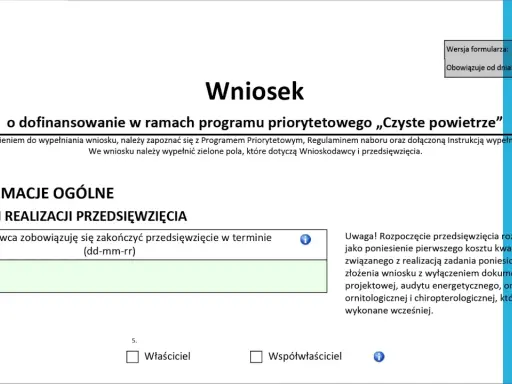 Wniosek Czyste Powietrze: Uniknij błędów i zgarnij maksymalną dotację