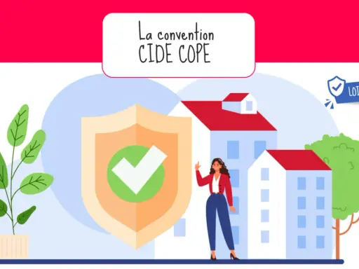 Illustration d'une femme devant un grand bouclier, symbolisant la convention CIDE COPE et la loi ALUR.