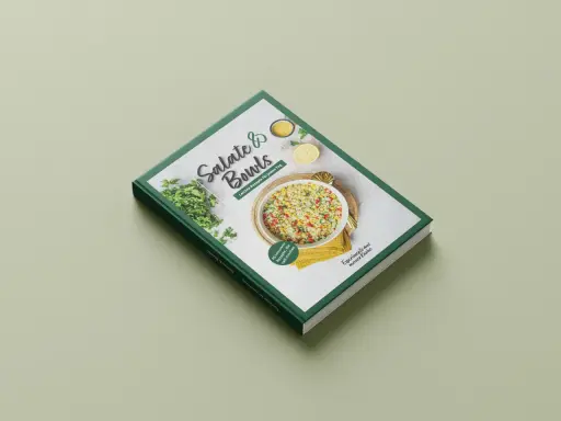 Kochbuch "Salate & Bowls" mit leichten Rezepten für jeden Tag. Enthält 45 kalorienarme, sättigende Salat-Rezepte.