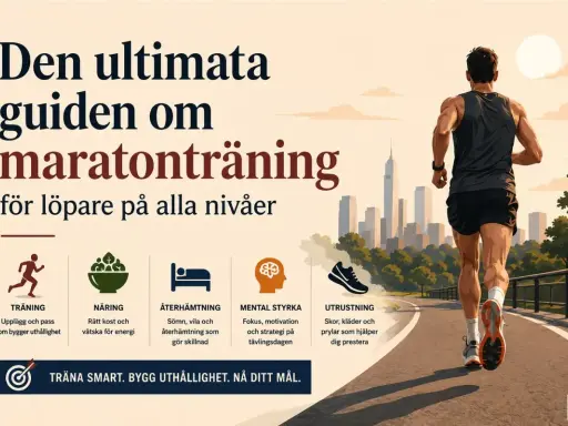 Den ultimata guiden om maratonträning för löpare på alla nivåer. Träning, näring, återhämtning, mental styrka och utrustning är nyckeln.