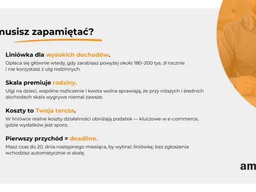 Podatek liniowy 2026: dla wysokich dochodów, gdy koszty są tarczą. Skala premiuje rodziny. Masz czas do 20. dnia miesiąca na wybór.
