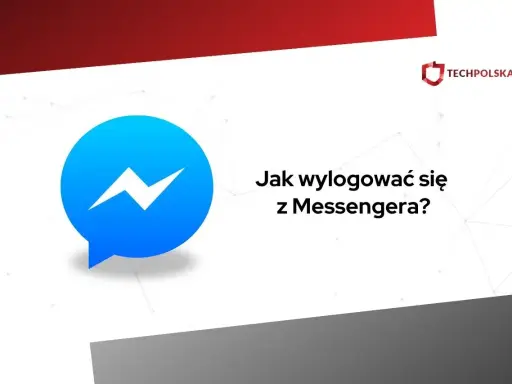 Ikona Messengera i tekst "Jak wylogować się z Messengera?". Dowiedz się, jak bezpiecznie zakończyć sesję na Androidzie.