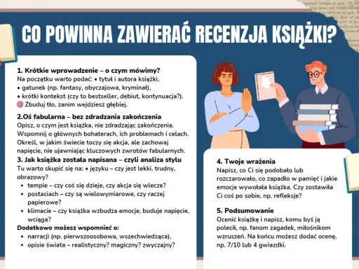 Co powinna zawierać recenzja książki? Poradnik krok po kroku, jak napisać dobrą recenzję.
