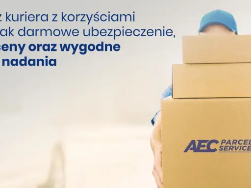 Kurier z paczkami, gotowy do wysyłki do Szwecji. Oferuje niskie ceny i wygodne punkty nadania.