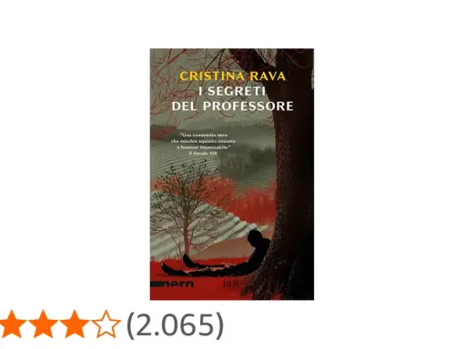 Copertina del libro "I segreti del professore" di Cristina Rava, con un uomo silhouette appoggiato a un albero in un paesaggio autunnale.