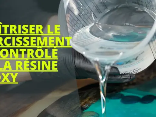 Mélange de résine époxy, attention au dosage du durcisseur pour éviter un durcissement incontrôlé.
