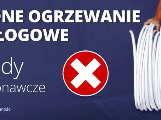 Unikaj błędów wykonawczych przy układaniu ogrzewania podłogowego. Ręce fachowca trzymające białą rurę do instalacji.