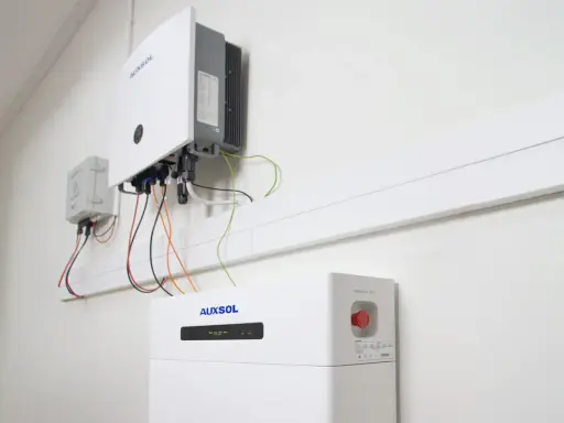 System magazynowania energii Auxsol z falownikiem i baterią. Czy magazyn energii się opłaca? To rozwiązanie może przynieść oszczędności.