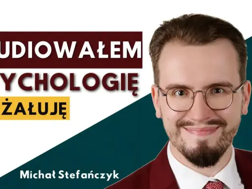 Michał Stefańczyk, który studiował psychologię w Szczecinie, nie żałuje swojej decyzji. Uśmiechnięty mężczyzna w okularach.