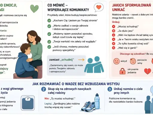 Jak rozmawiać z dziewczyną o wadze? Skup się na emocjach, zdrowiu i samopoczuciu, unikaj oceniania wyglądu.