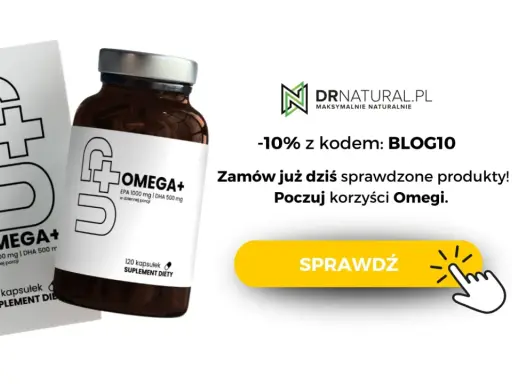 Omega 3 na co? Suplement diety OMEGA+ z EPA i DHA. Poczuj korzyści dla zdrowia. Zamów z rabatem!